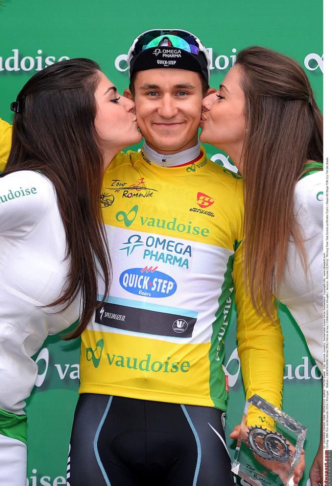 Race leader Michal Kwiatkowski (Omega Pharma-QuickStep)