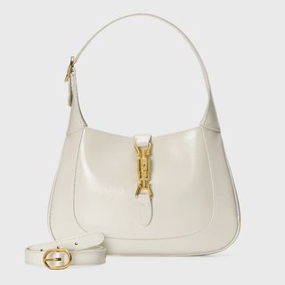 Gucci Jackie 1961 Small Shoulder Bag in White Leather