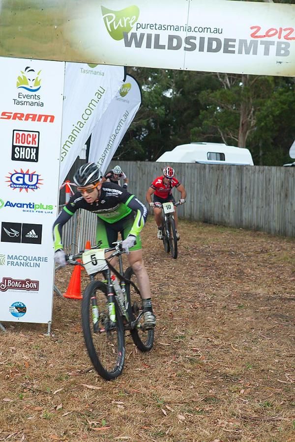 Adrian Jackson, a consistent performer again in 2012, crossing the line in Strahan.