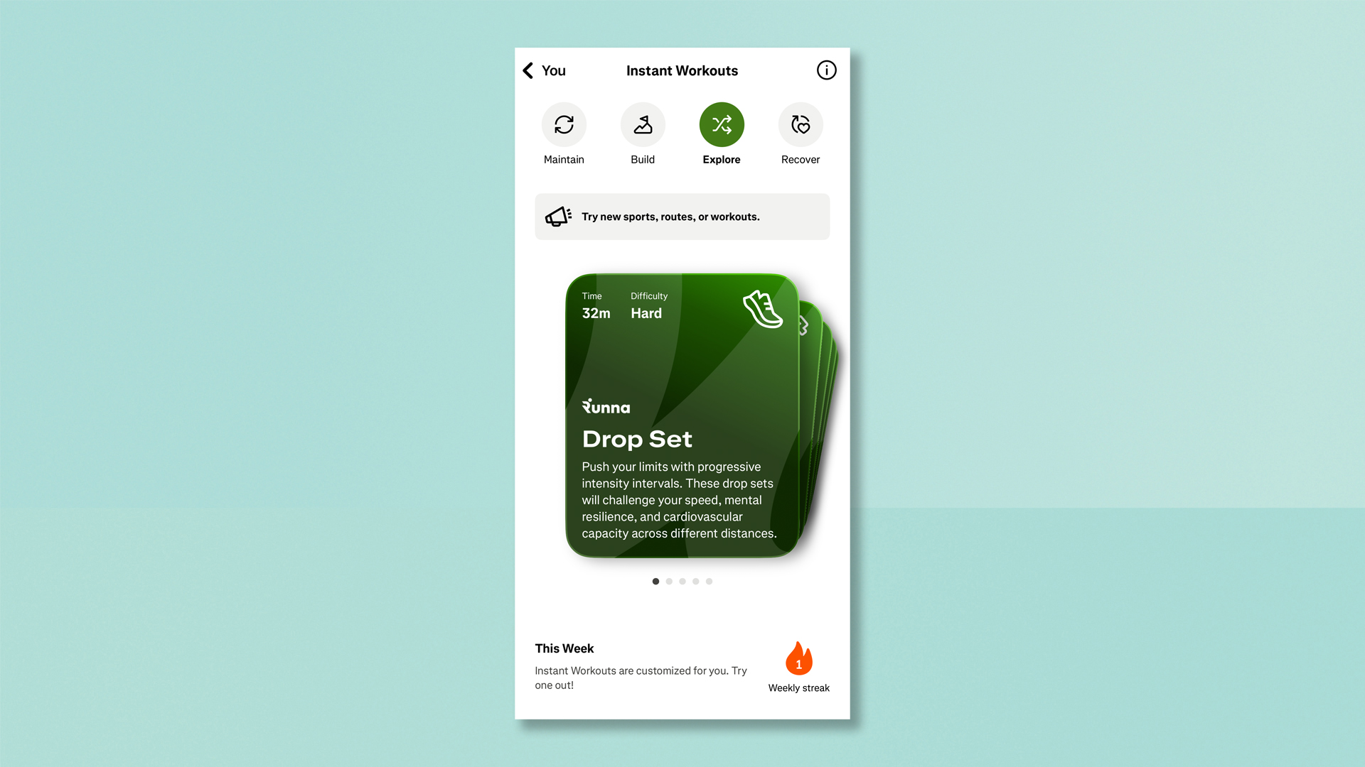 Strava screenshots on colourful background