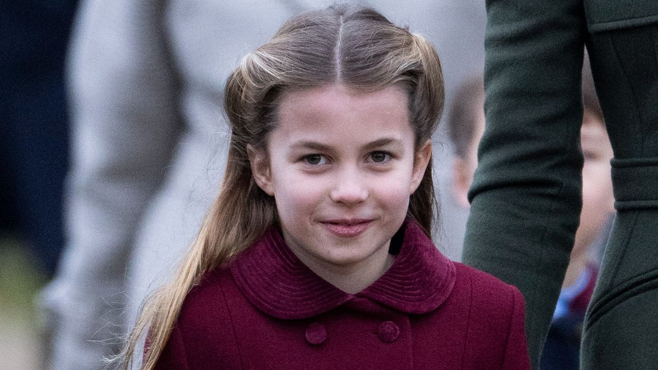 Princess Charlotte&#039;s name links revealed. Seen here as she attends the Christmas Day service