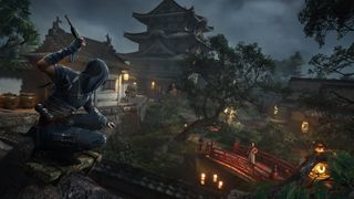 Assassin's Creed Shadows; game screens for a feudal Japan stealth adventure