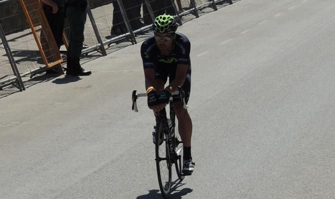 Fran Ventoso, riding to the breakaway