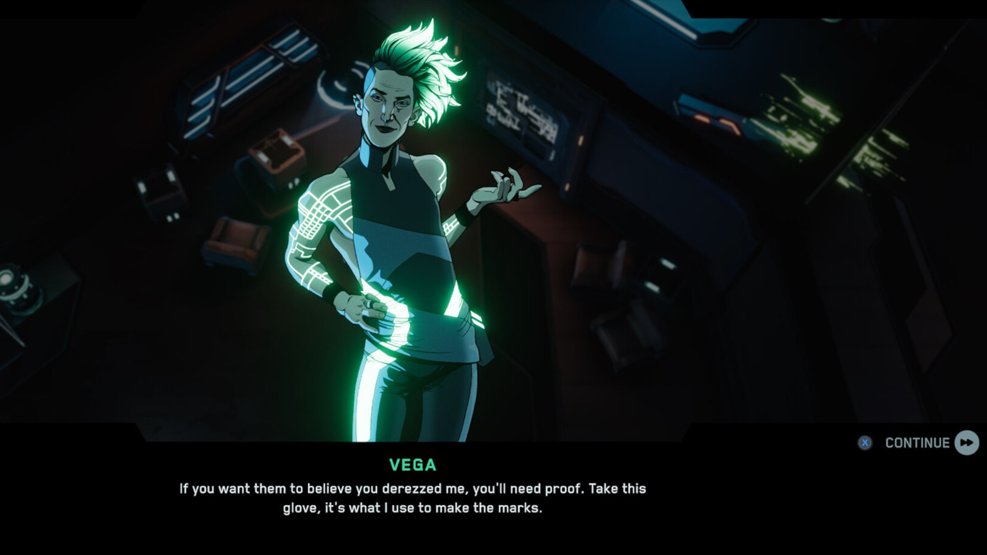A screenshot of the upcoming PS5 game, Tron: Catalyst.