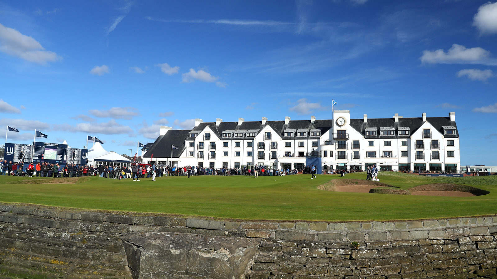A general view of the 18th hole at Carnoustie
