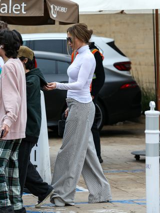 LOS ANGELES, CA - NOVEMBER 02: Jennifer Lopez is seen on November 02, 2024 in Los Angeles, California.