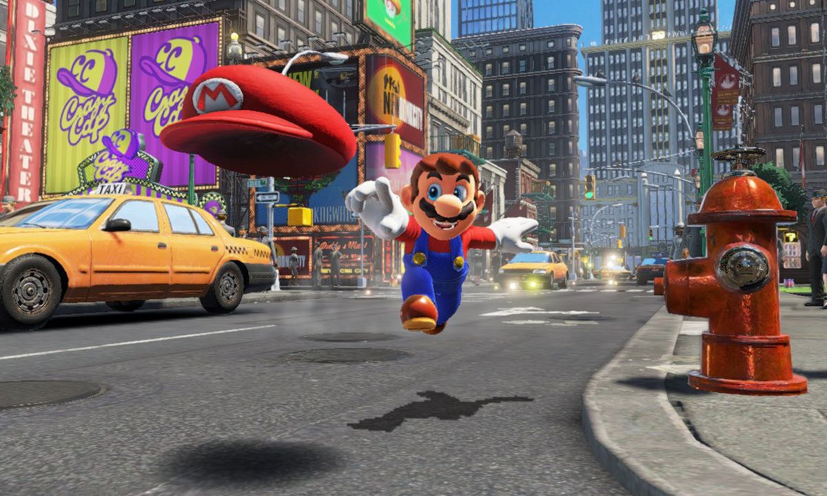 Nintendo Switch Software Super Mario Odyssey (condition : package / ROM  card condition is difficult), Game
