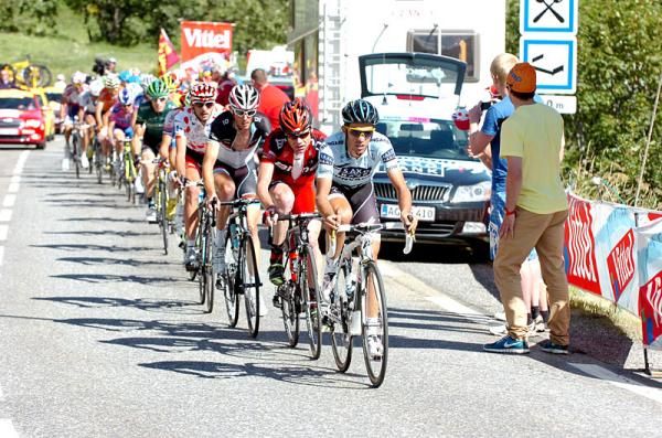 Alberto Contador, Cadel Evans, Frank Schleck, Jelle Vanendert
