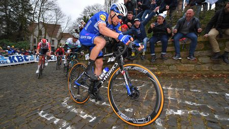 Zdenek Stybar on the way to winning the 2019 Omloop Het Nieuwsblad