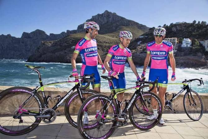 Filippo Pozzato, Diego Ulissi and Damiano Cunego (Lampre - Merida)