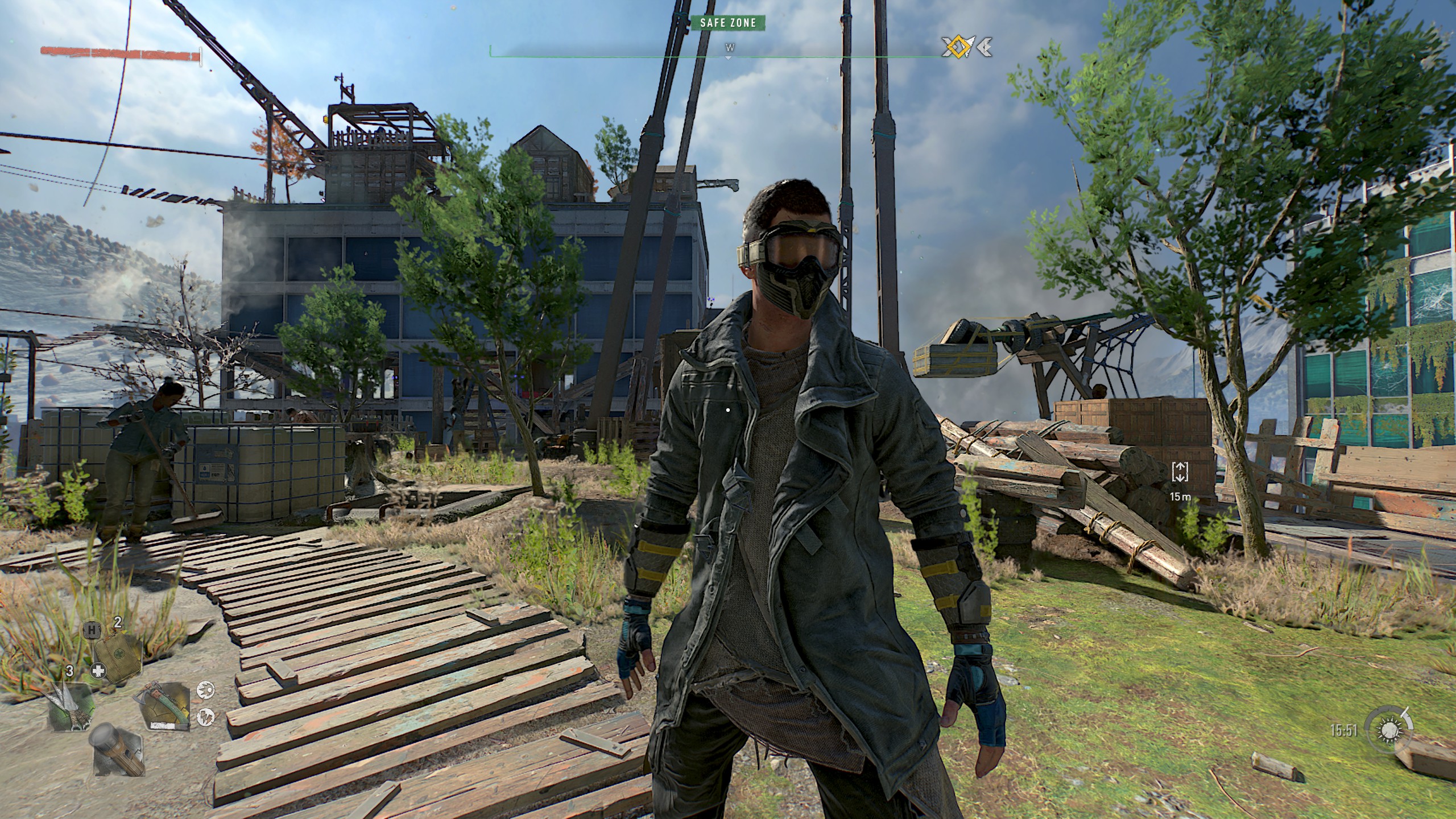 A Dying Light 2 character wearing some goggles.