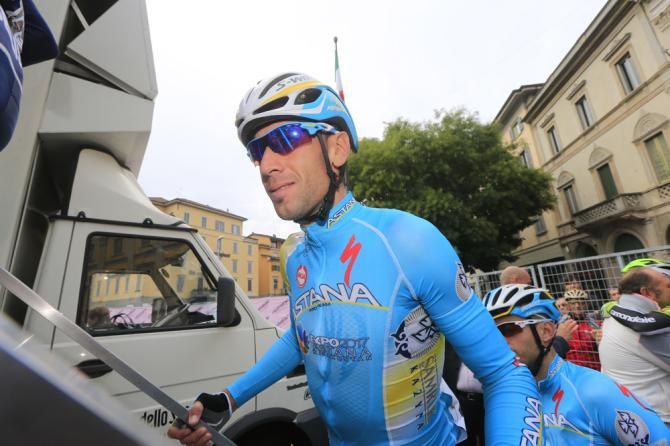 Vincenzo Nibali (Astana) at the start