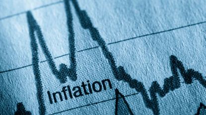 A graph with the word inflation written on it