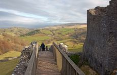 'I only popped out to get some milk...' Carreg Cennen Castle in Carmarthenshire