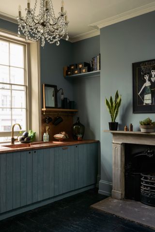 deVOL kitchen in dark teal