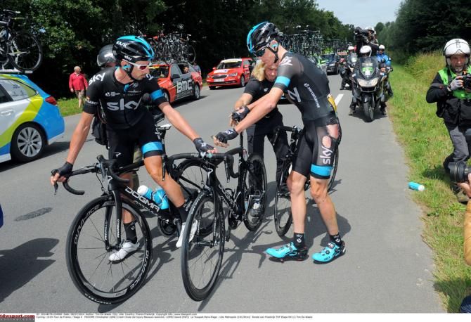 There was plenty of support for Froome after he crashes