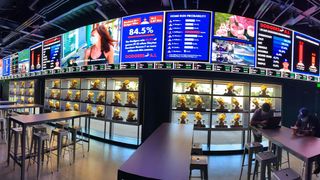 ANC designed and installed a high-resolution bar display at Dodger Stadium