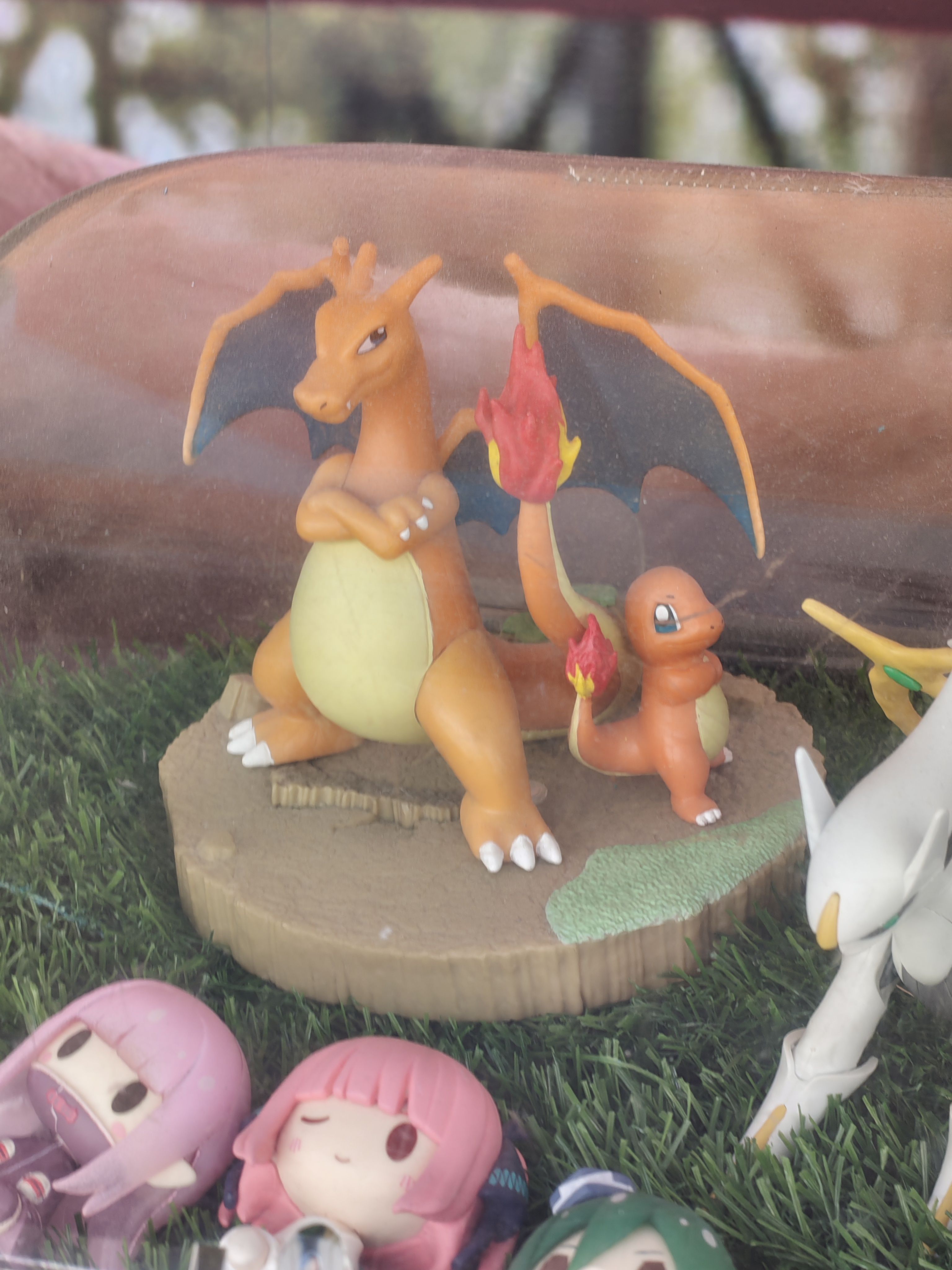 Pokemon and other toys in a store window