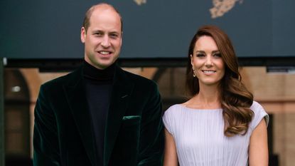 Prince William, Duke of Cambridge and Catherine, Duchess of Cambridge attend the Earthshot Prize 2021 at Alexandra Palace on October 17, 2021 in London, England.