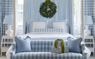 Serena and Lily gingham bedroom