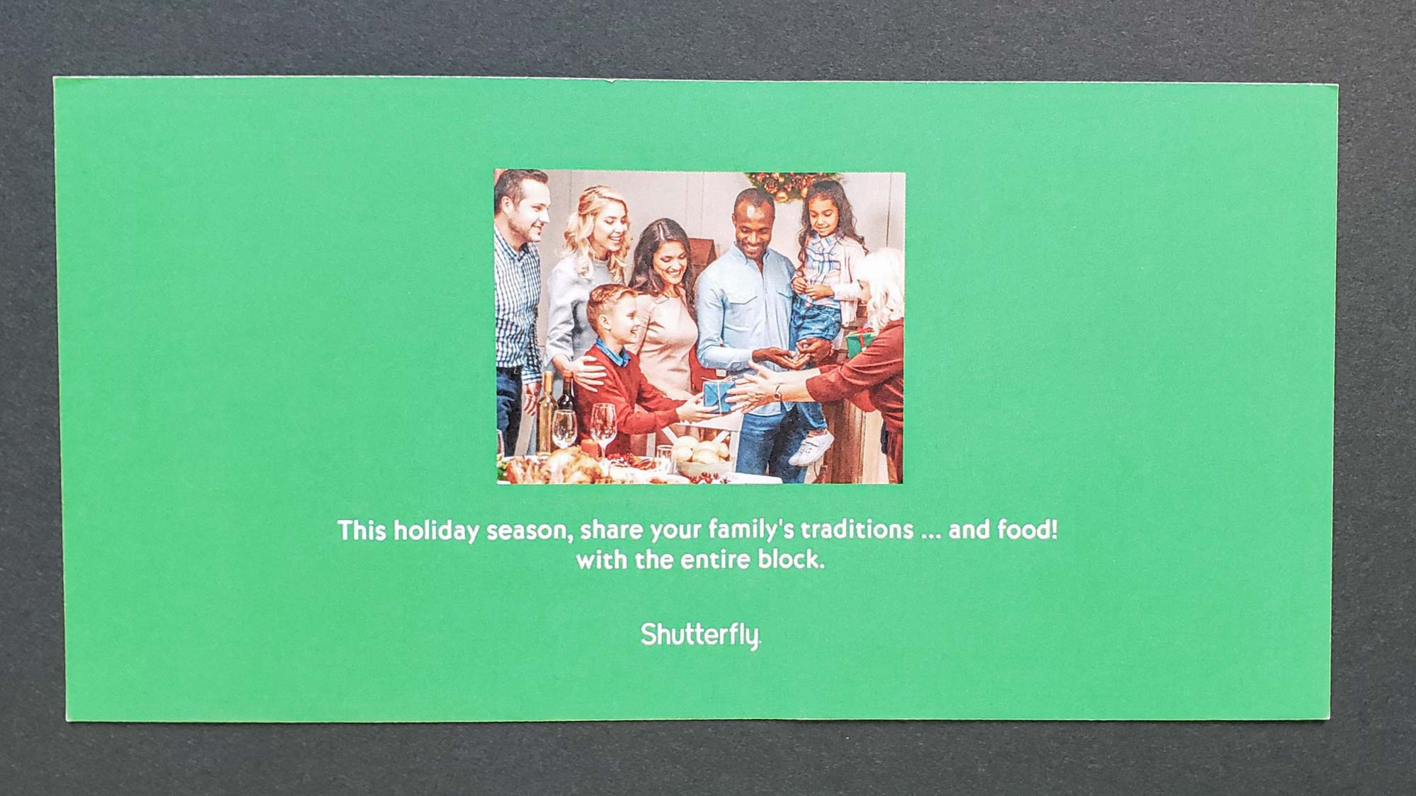 Shutterfly printed card