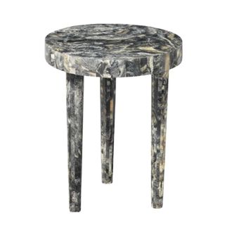 A side table made of resin