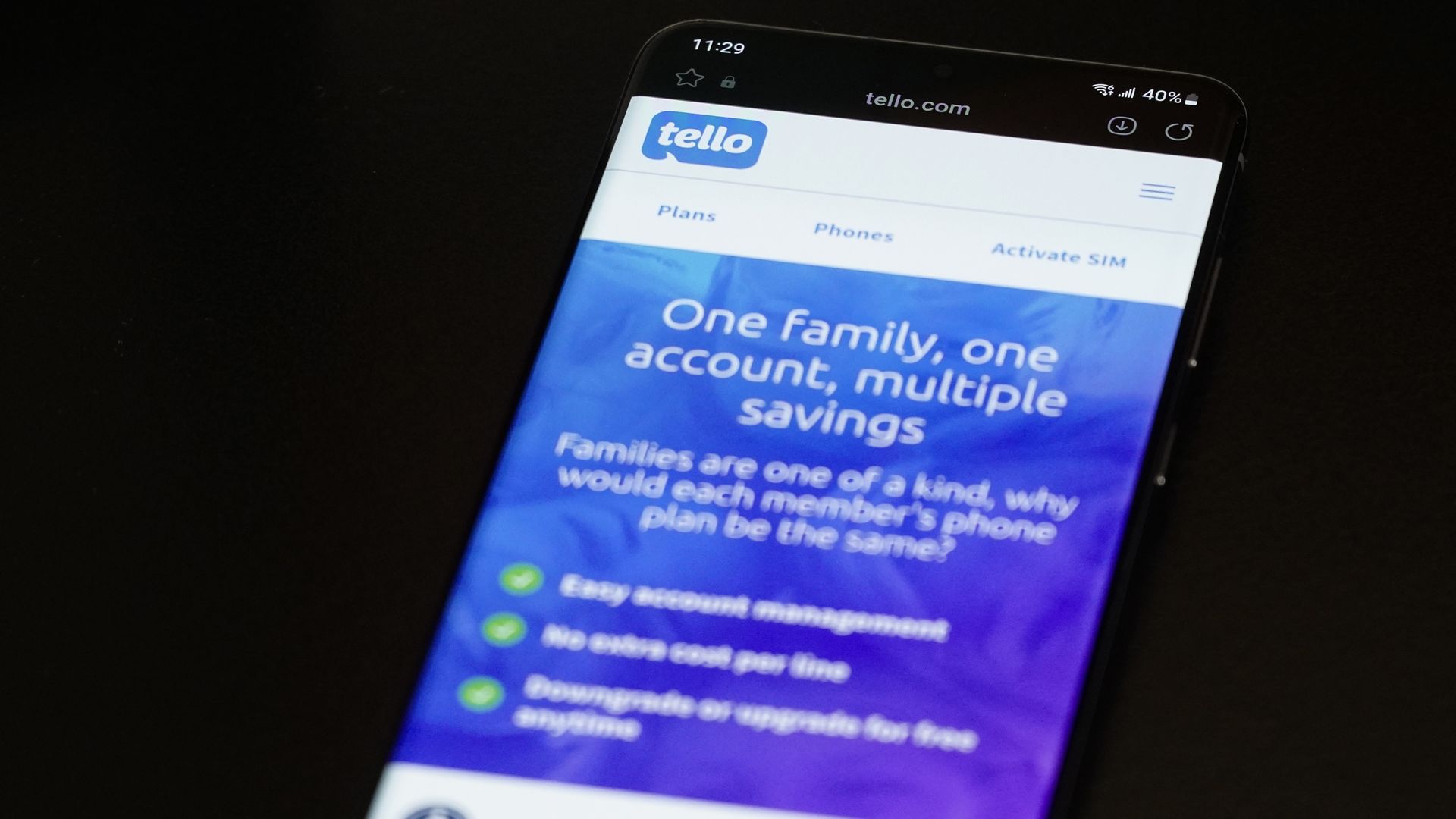 Which network does tello use android central