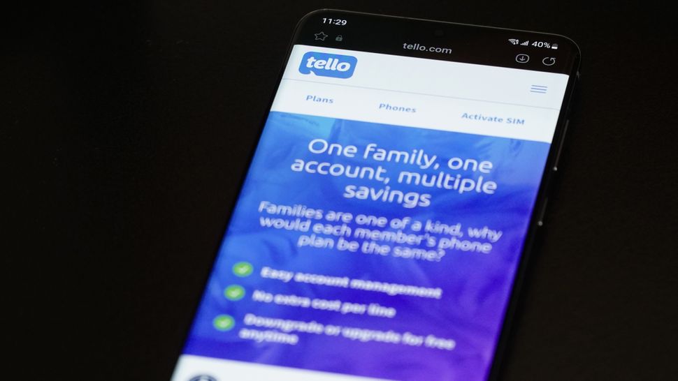 Which network does tello use android central