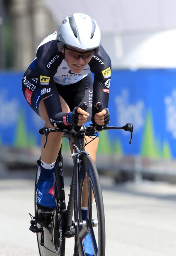 Elisa Longo Borghini was second
