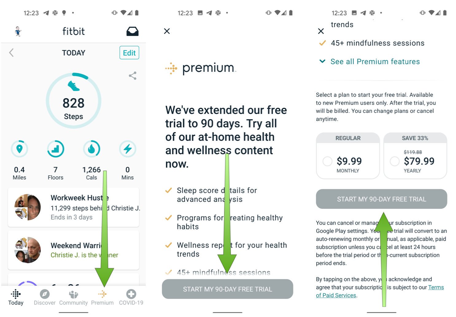 Fitbit Premium Sign Up App