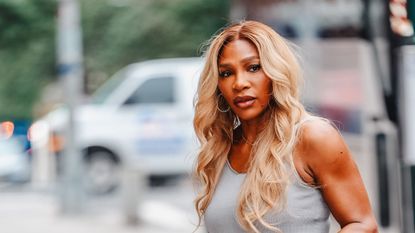 SERENA WILLIAMS WEARING GREY
