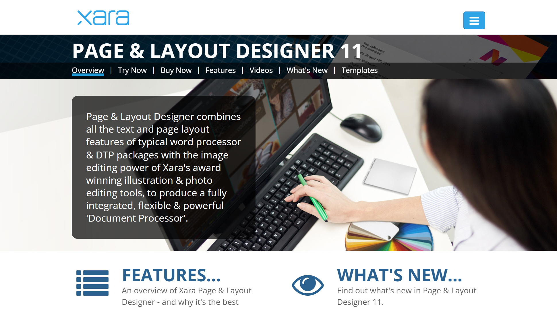 Tangkapan layar Xara Page & Layout Designer