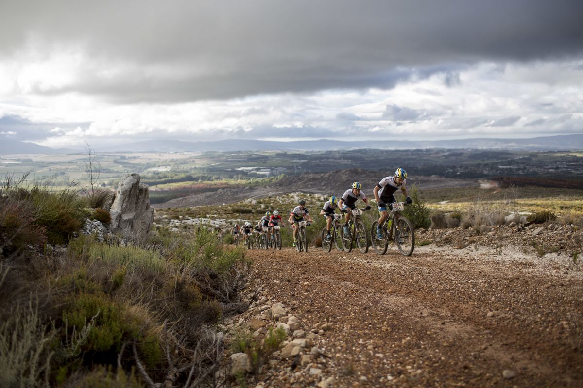 Riders on stage 2 of the Cape Epic