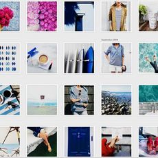 Blue, Organism, Textile, Photograph, Dress shirt, Collar, Elbow, Purple, Lavender, Azure, 