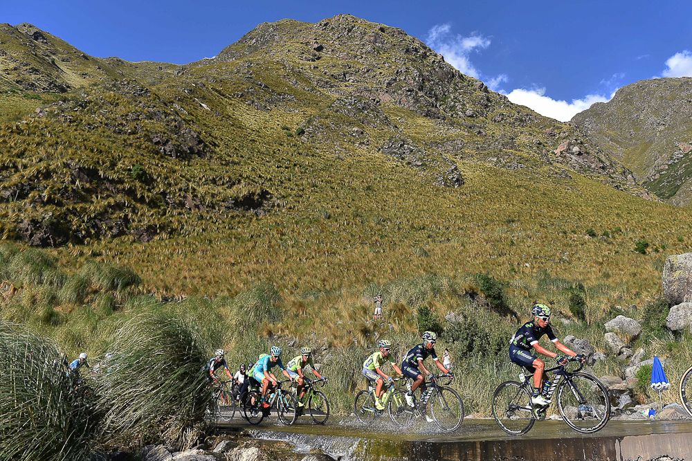 The peloton in action during stage 6