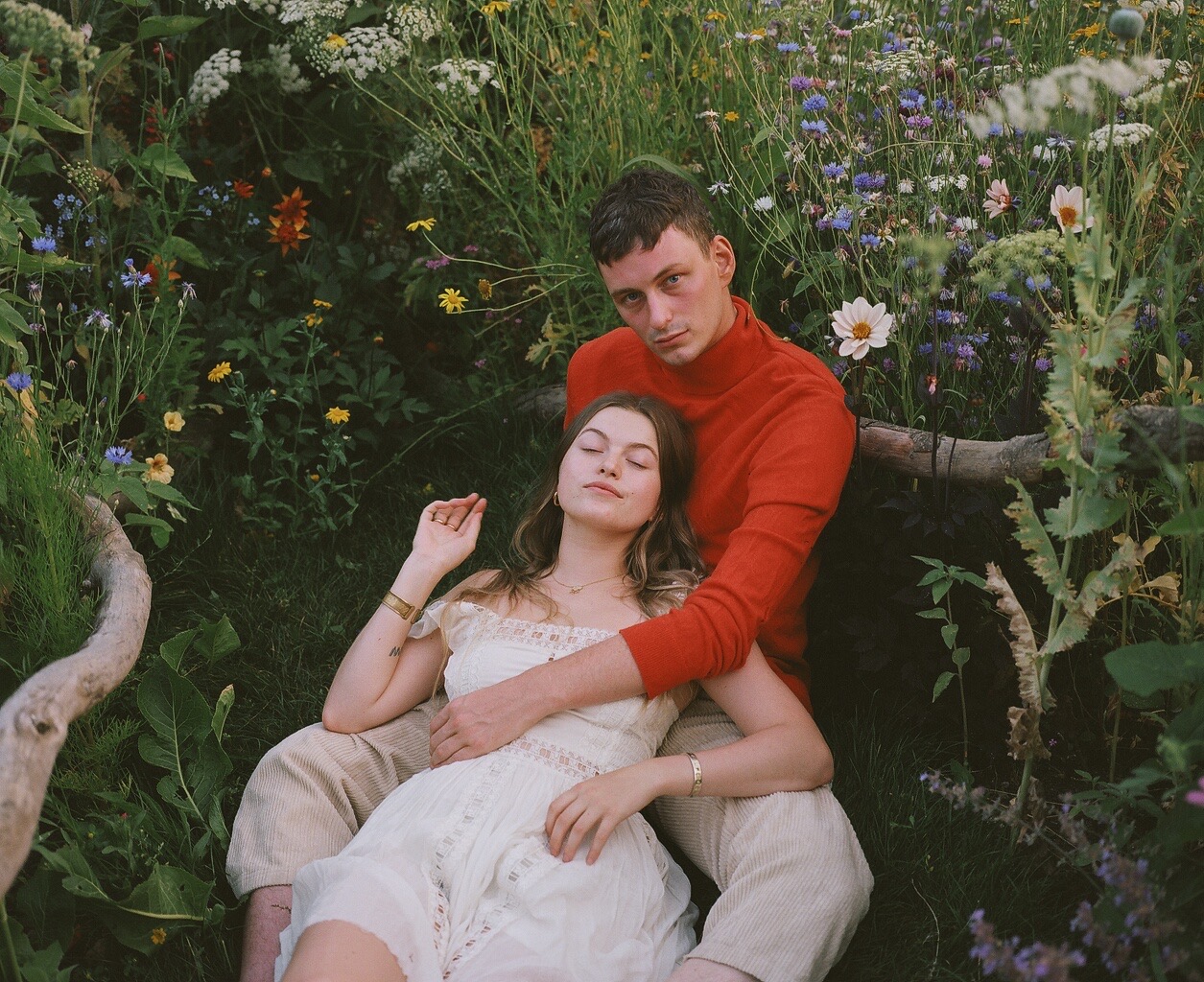 people in garden