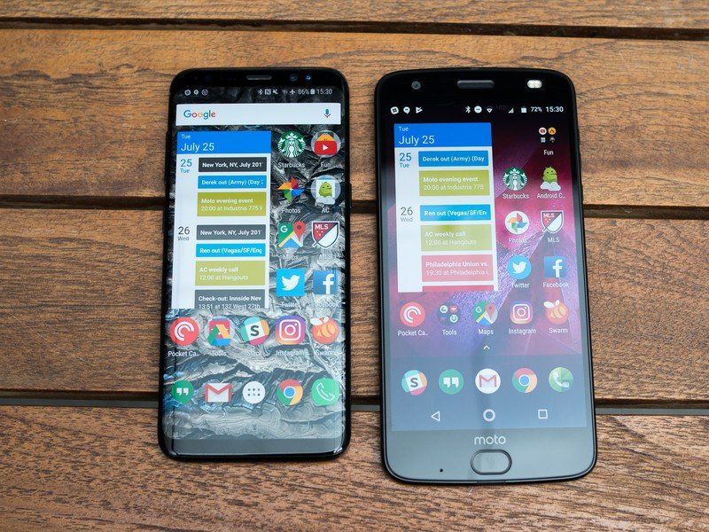 Moto Z2 Force vs. Galaxy S8