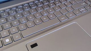 The Acer Aspire 5's keyboard