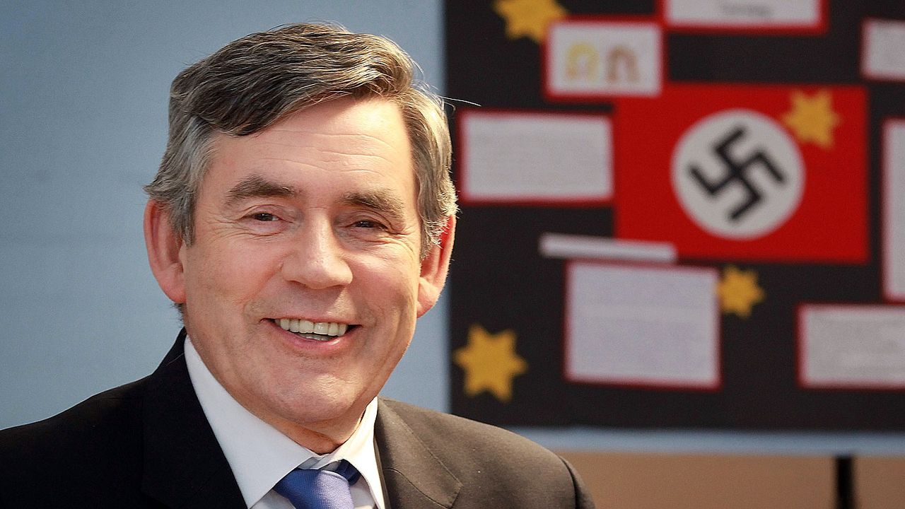 A year earlier he had featured in arguably the most ill-advised school photo op of them all