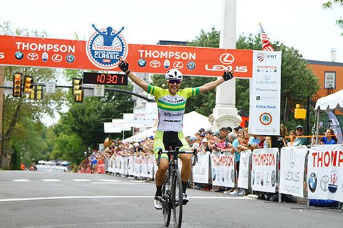 Finishing one minute on the field, Beck Wiasak (Fearless Femme Racing) takes the win.