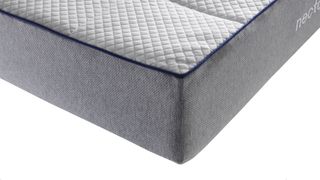 Image shows close-up of the corner of a Nectar mattress