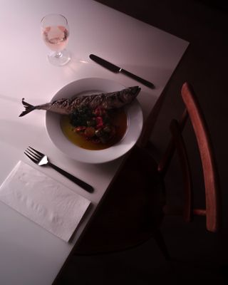 Rochelle Canteen mackerel dish on table