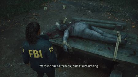 Alan Wake 2 investigate the crime scene