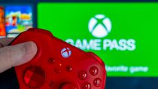Xbox Game Pass running on Xbox Series X with Elite 2 controller in foreground