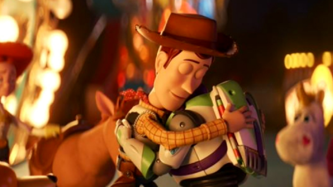 Buzz e Woody em Toy Story 4.