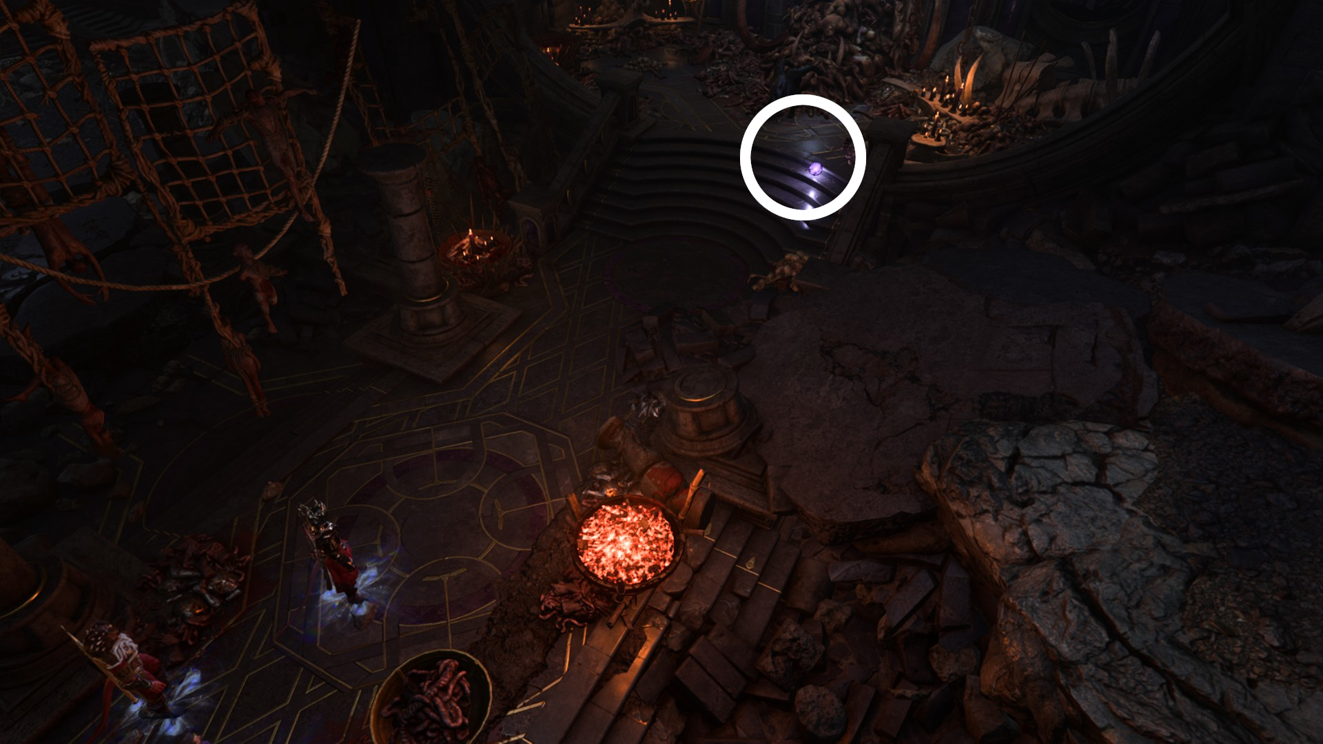 An image showing the location of an Umbral Gem in Baldur's Gate 3.