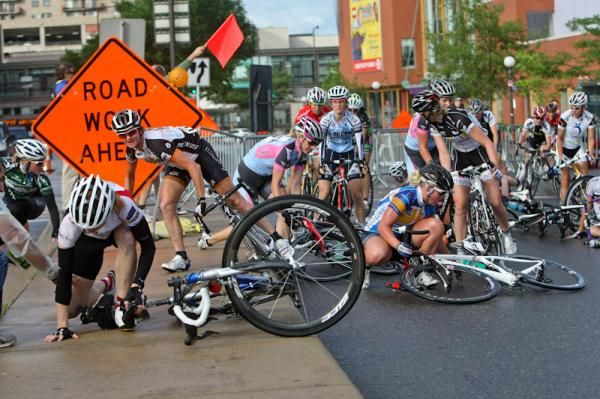 A crash in the women's race sends them flying everywhere.