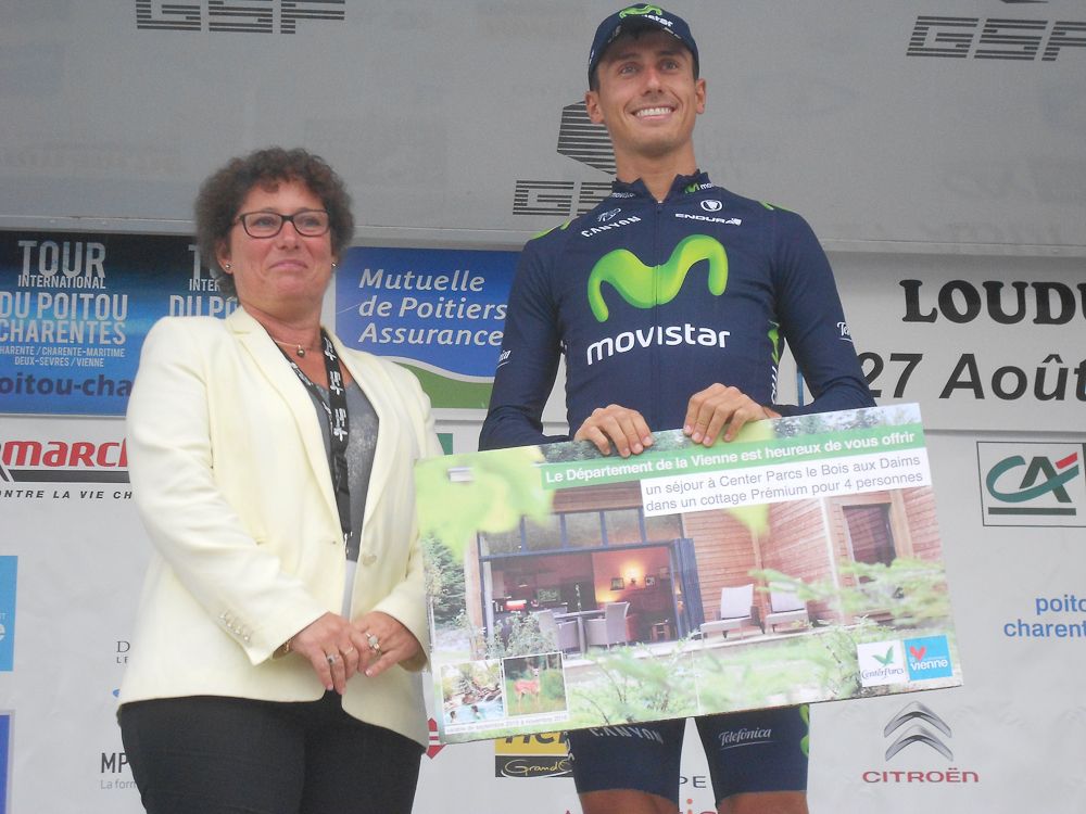 Adriano Malori on the stage 4 podium.