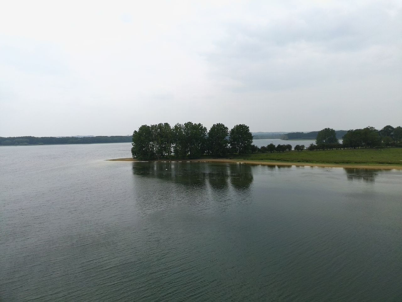 Photo of trees beside a lake taken with the Ruko U11MINI 4K drone