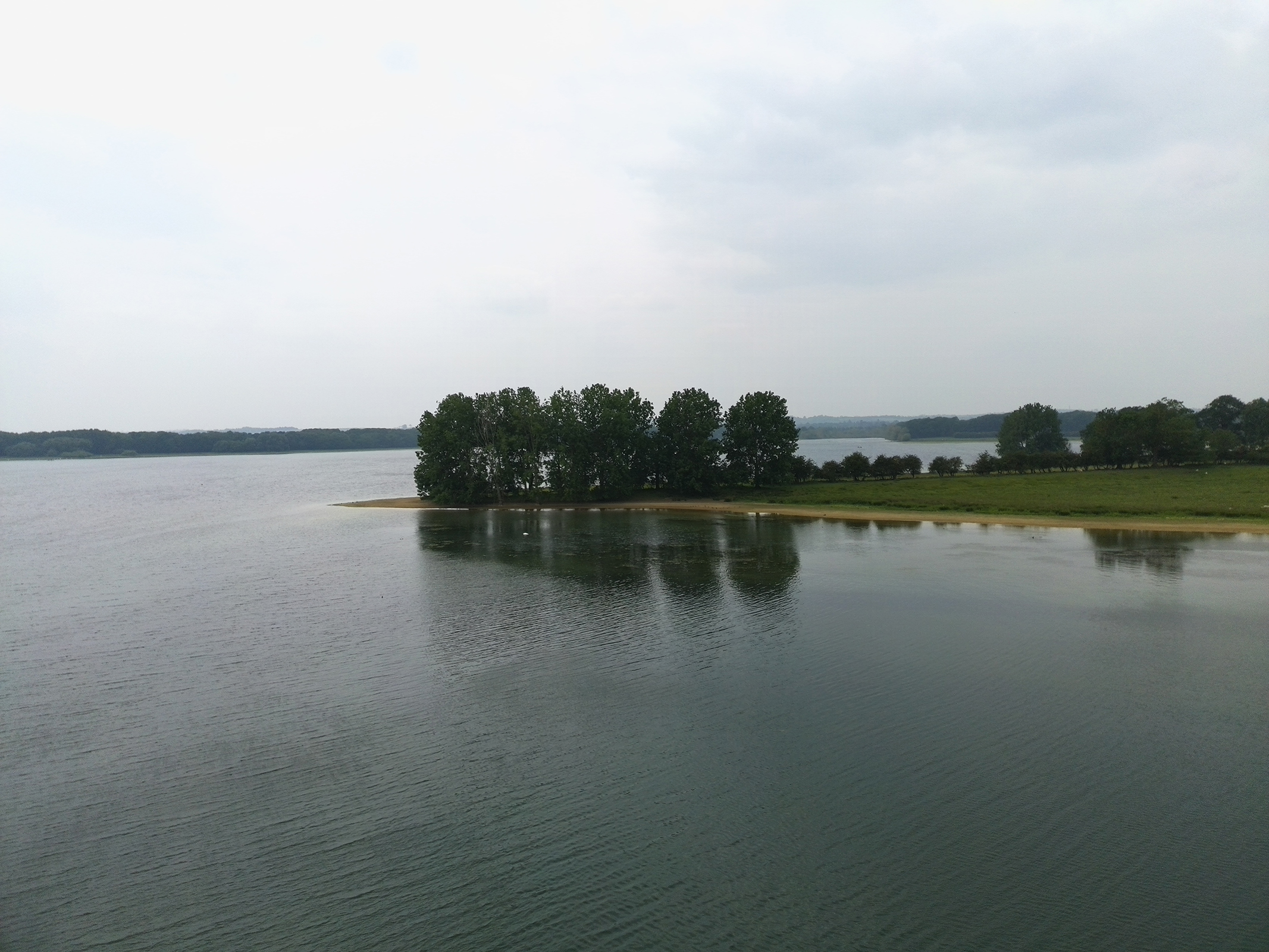 Photo of trees beside a lake taken with the Ruko U11MINI 4K drone